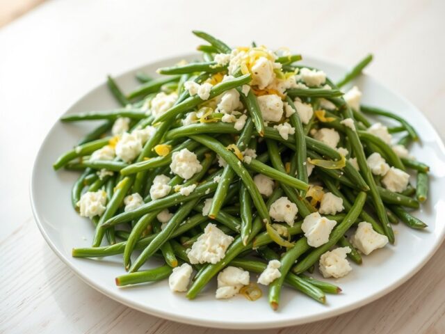 Salade van Haricots Verts met Gorgonzola