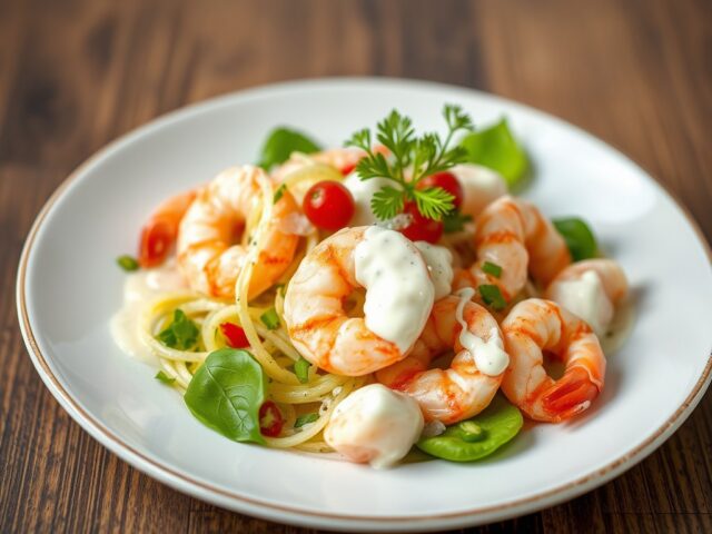 Salade van Hollandse garnalen