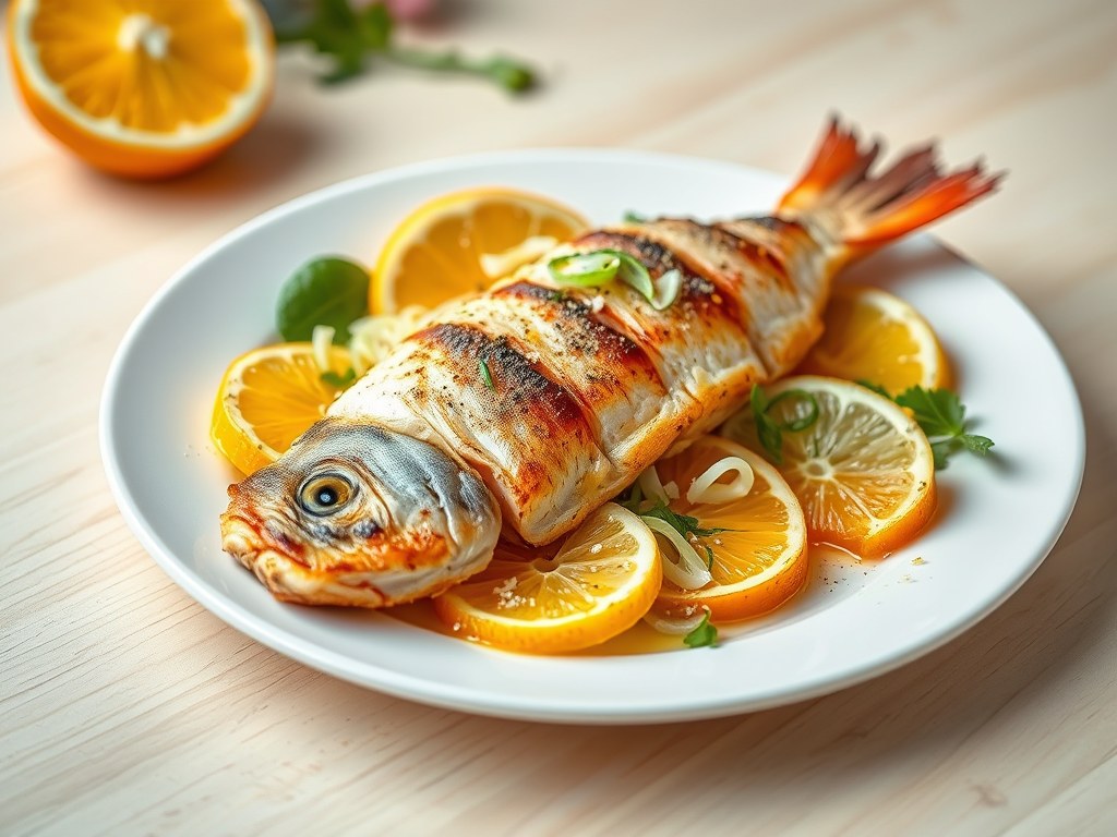 Salade van Mul met Sinaasappel, AI-gegenereerde illustratie