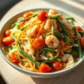 Salade van Papaya en Garnalen