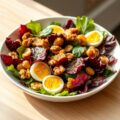 Salade van rood witloof met truffel