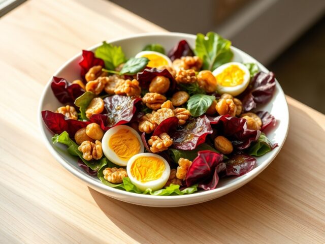 Salade van rood witloof met truffel