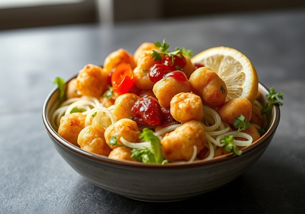 Salade van schorseneren, AI-gegenereerde illustratie