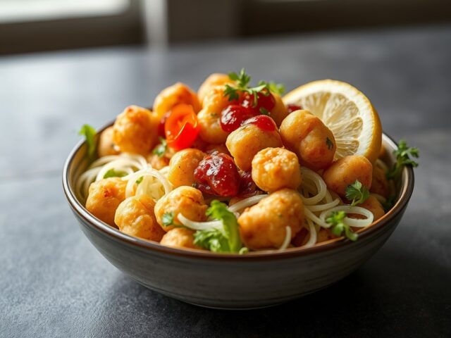Salade van schorseneren — AI-gegenereerde illustratie