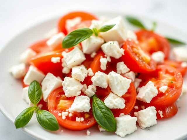 Salade van tomaten en feta
