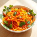 Salade van wortel,sinaasappel en koriander