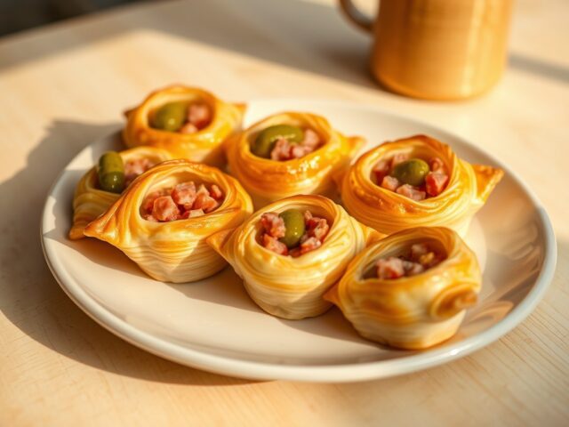 Salamipasteitjes.