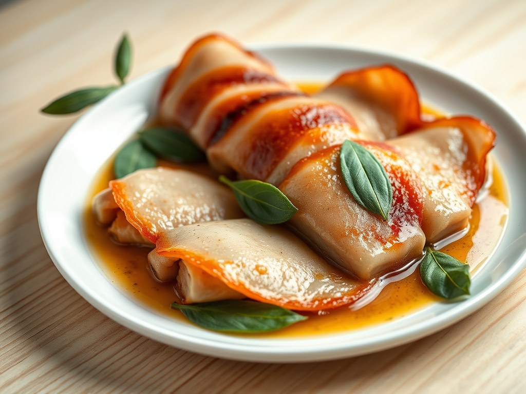 Saltimbocca, AI-gegenereerde illustratie