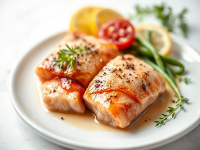 Saltimbocca met Noorse zalm