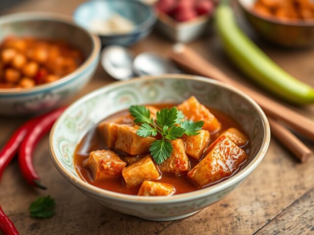 Sambal babi taotjo — AI-gegenereerde illustratie