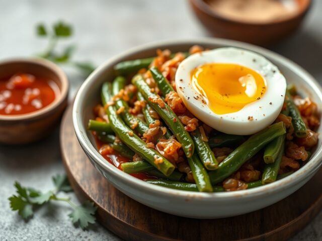 Sambal Goreng Telor — AI-gegenereerde illustratie