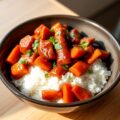 Sambal Manis worteltjes met kip