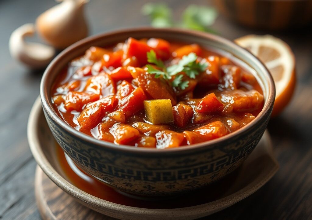 Sambal van lever, AI-gegenereerde illustratie