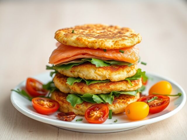 Sandwich van krokante aardappelkoekjes ( zie opm )