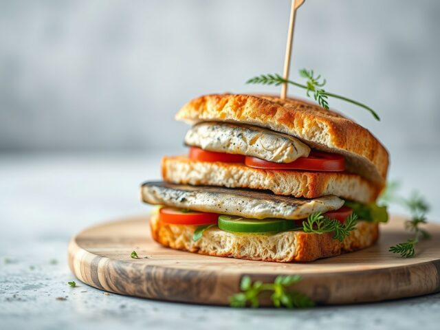Sandwiches met makreel