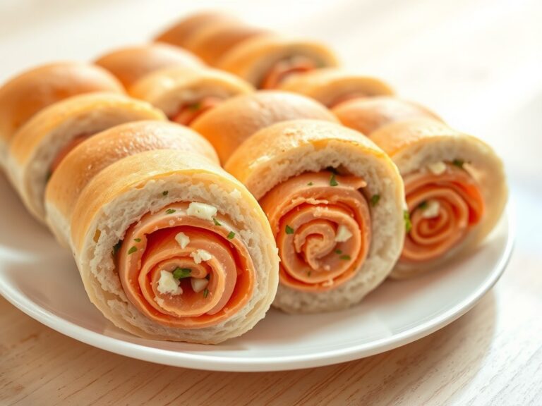 Sandwichrolletjes met zalmspread