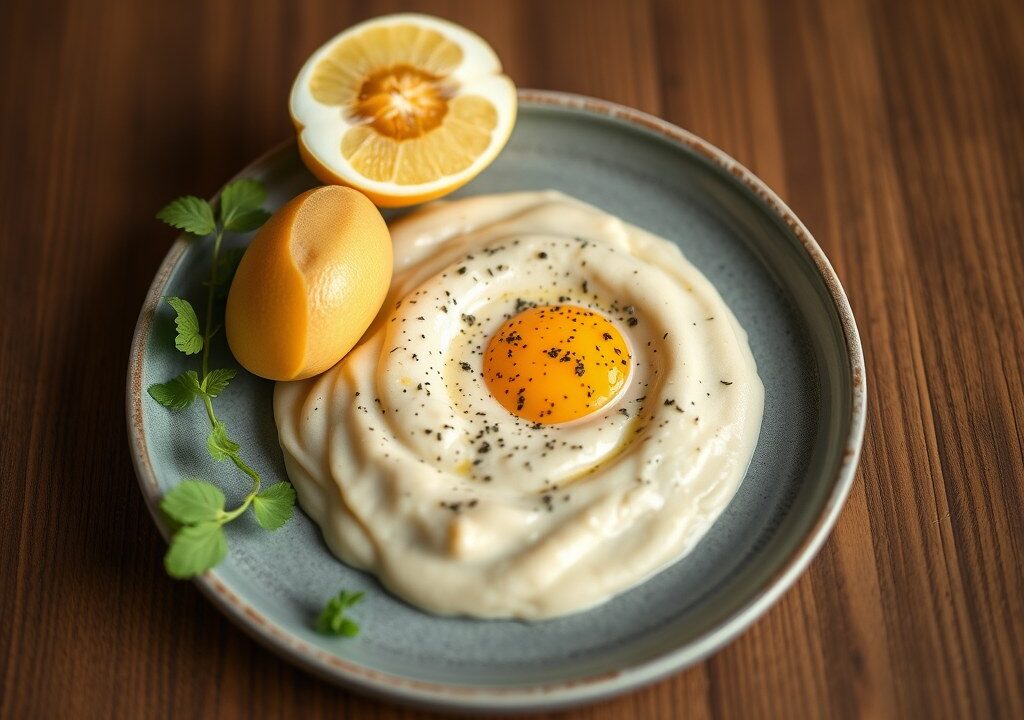 Sauce Gribiche, AI-gegenereerde illustratie