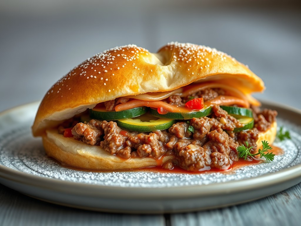 Saucijzenbroodje anders, AI-gegenereerde illustratie
