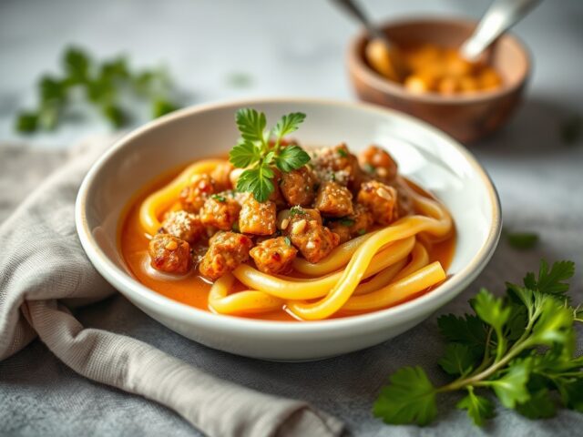 Saus met Cantharellen en Truffel(tapenade) — AI-gegenereerde illustratie