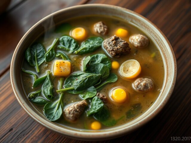 Sayur Bayem (Spinazie soep)