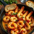 Scampi’s met knoflooksaus