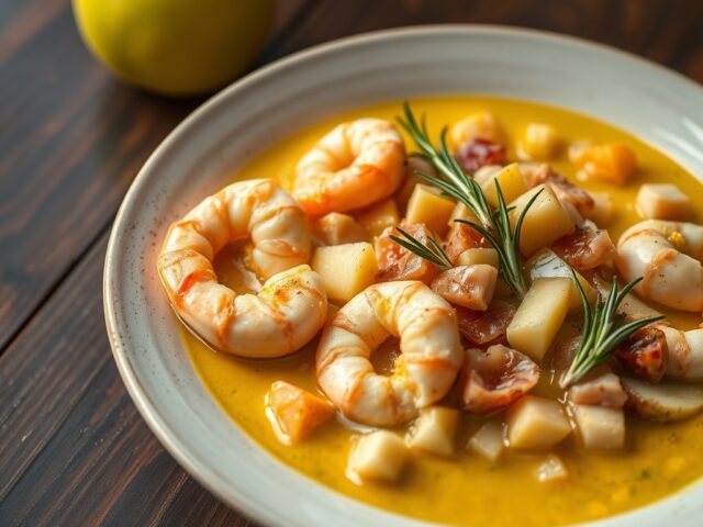 Scampi curry