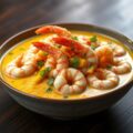 Scampi-curry met groenten