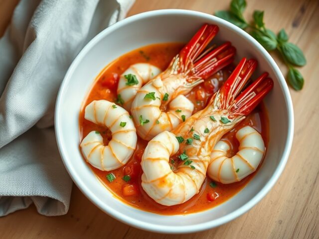 Scampi op Italiaanse wijze