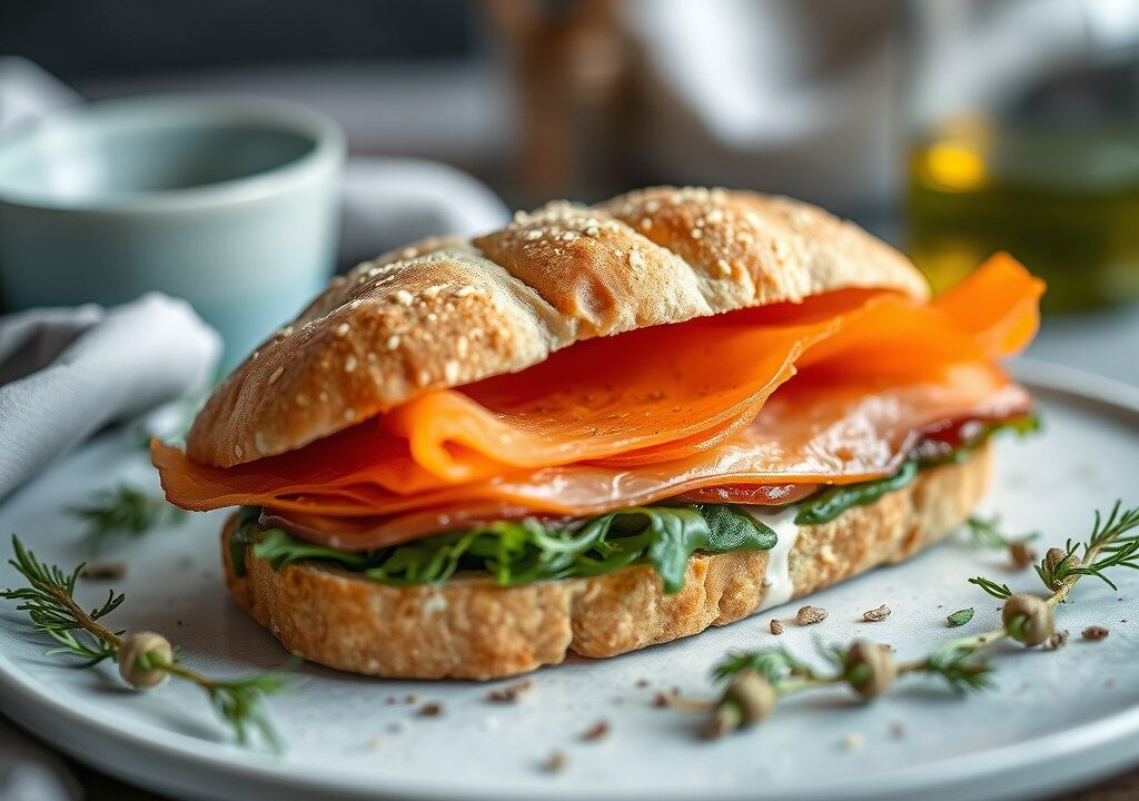 Scandinavian Sandwich, AI-gegenereerde illustratie
