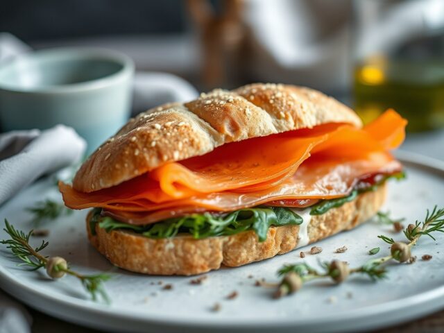 Scandinavian Sandwich — AI-gegenereerde illustratie