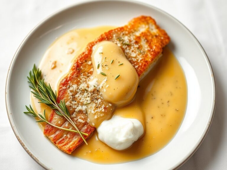 Schelvis met mosterdsaus
