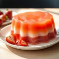 Scheve aardbeien-sinaasappelpudding