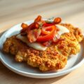 Schnitzel met kaas en tomaat