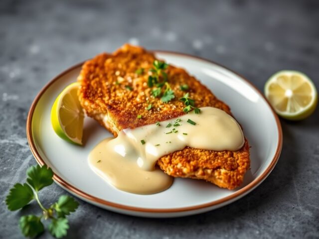 Schnitzel van Griet met limoensaus
