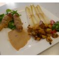 Schnitzelrollade gevuld met asperges en…. een romige mosterdsaus.