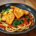 Schnitzeltjes met sambalbadjaksaus