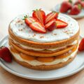 Schoenlapperstaart met aardbeien
