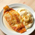 Scholfilet met puree en andijvie