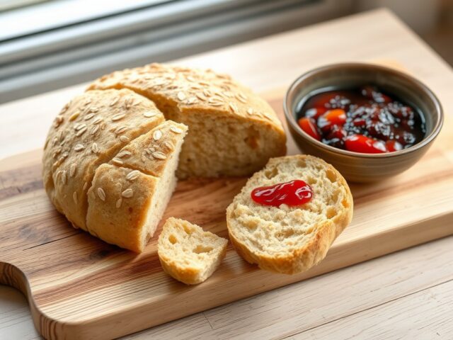 Sconebrood met havervlokken