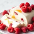 Semifreddo van yoghurt met frambozen