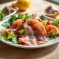 Serranoham met granaatappelsalade