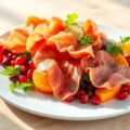 Serranoham met granaatappelsalade