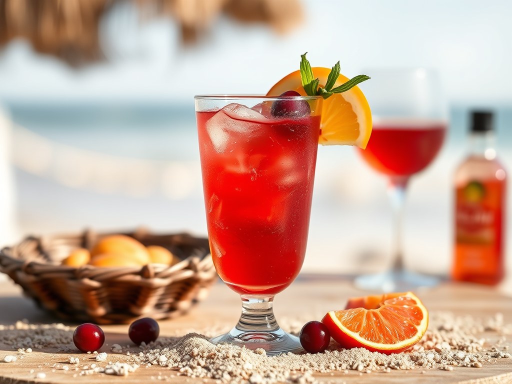 Sex On The Beach, AI-gegenereerde illustratie