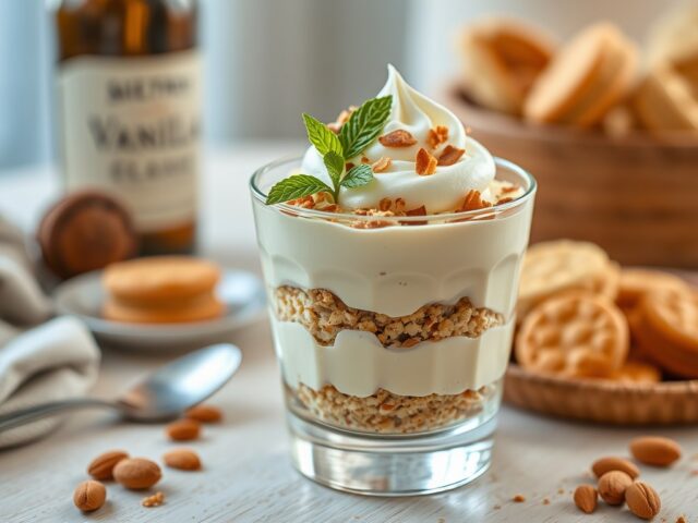 sherry-vanillecrÃ¨me met bitterkoekjes