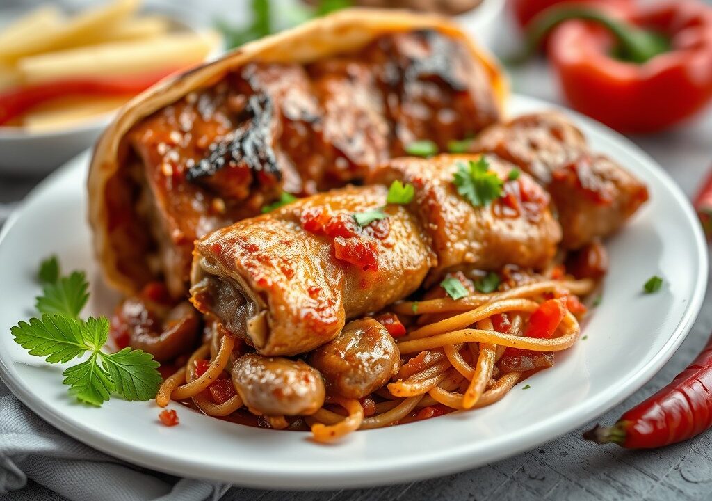 Shoarma, AI-gegenereerde illustratie