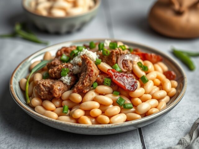 Shoarma-bonenschotel