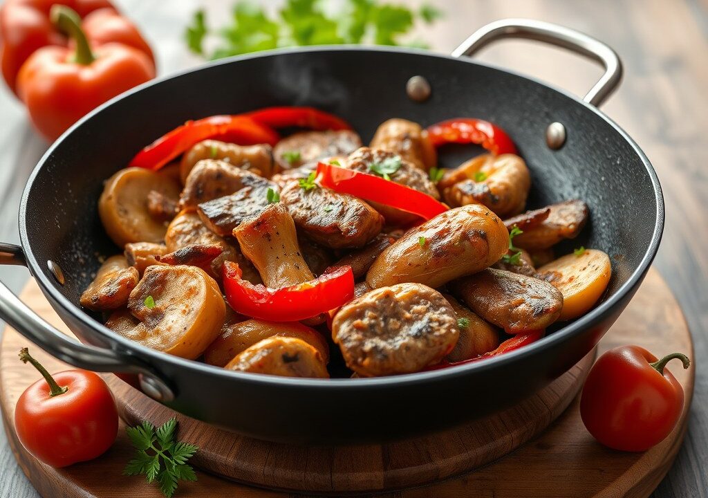 Shoarma ovenschotel — AI-gegenereerde illustratie