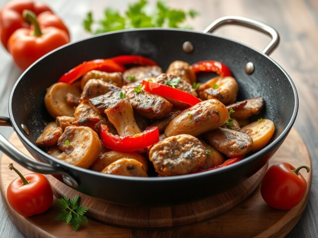 Shoarma ovenschotel — AI-gegenereerde illustratie