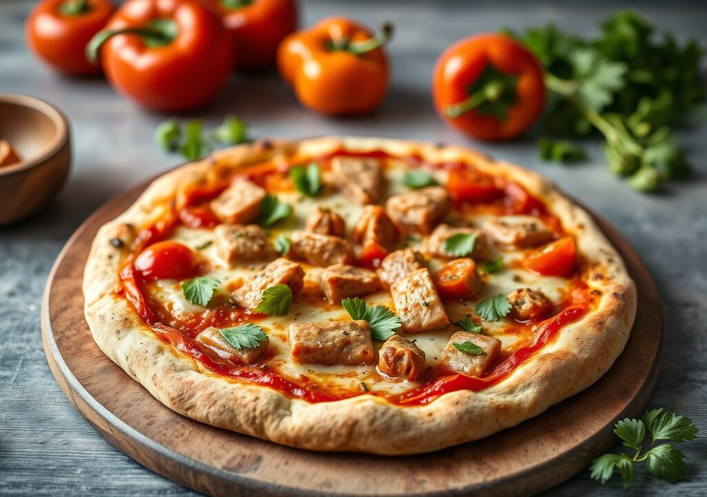 Shoarmapizza, AI-gegenereerde illustratie