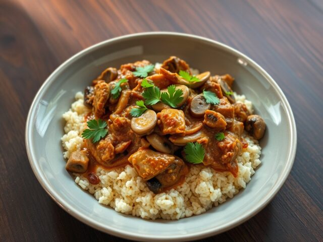 Shoarmaragout met knoflookcouscous